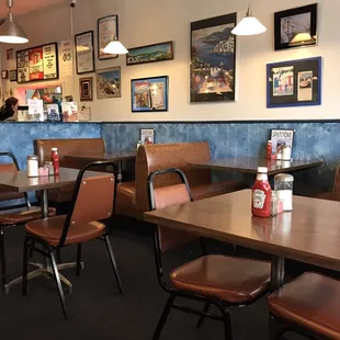 The dining area is comfortable and homely