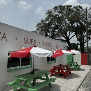 Outside seating and exterior