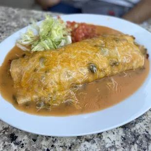 Smothered Breakfast Burrito