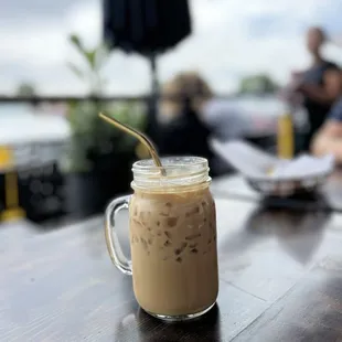 Iced skinny vanilla latte.