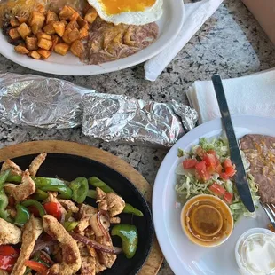 Huevos Rancheros Breakfast Fajitas Chicken Lunch