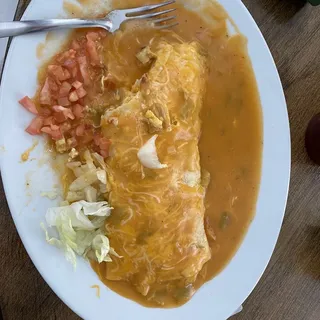 Smothered Breakfast Burrito