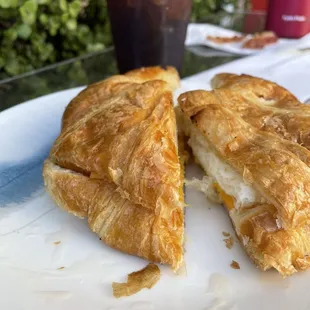 croissant breakfast sandwich