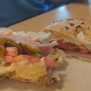 Exorcist - ham jalapeno bagel