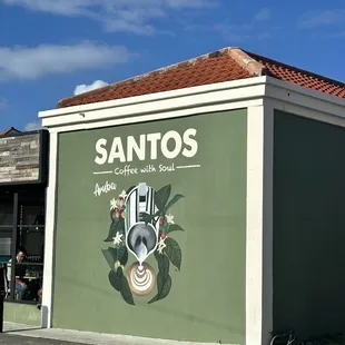 a coffee shop on a street corner
