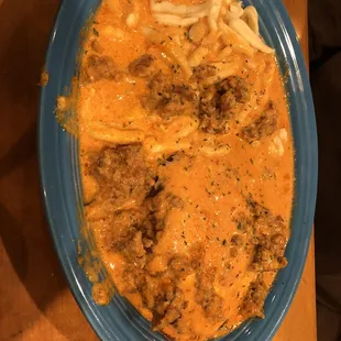 Chicken parm with vodka sauce