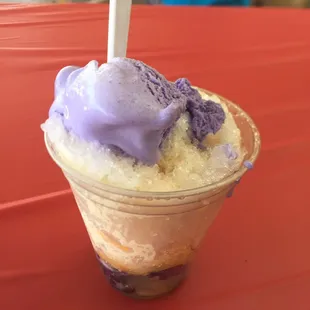 Halo halo so yummy with ube ice cream
