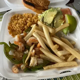a plate of food on a table