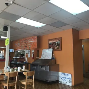 the interior of a restaurant