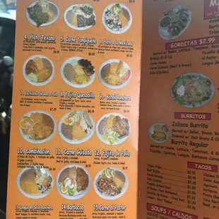 ramen and noodles, menu