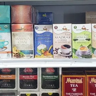 a variety of spices on a shelf