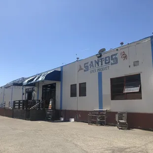 the outside of the building