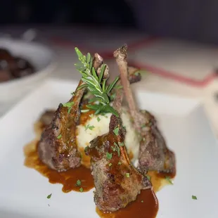 a plate of food on a table