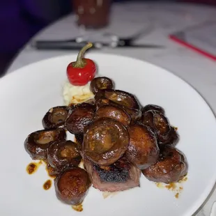 a plate of food on a table