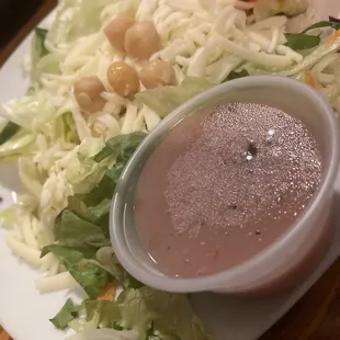 Side salad, house made Italian red wine vinaigrette