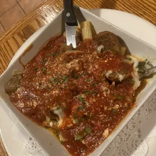 Meatball and sausage casserole