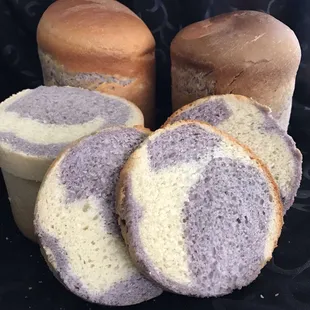 Purple potato bread