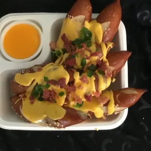 Pretzel nacho