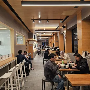 people eating in a restaurant