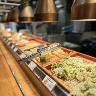 interior, sushi and sashimi