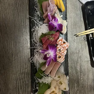 sashimi, sushi, sushi and sashimi, food