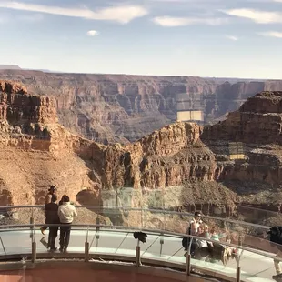 View of the Sky Bridge and the Grand Canyon