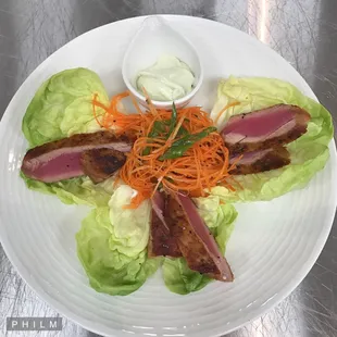 Ahi Lettuce Cups
