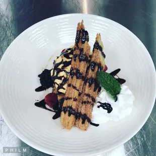 Churro Sundae
