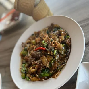 Drunken noodles