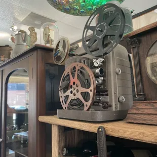 an old movie projector
