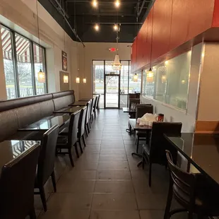 the inside of the restaurant
