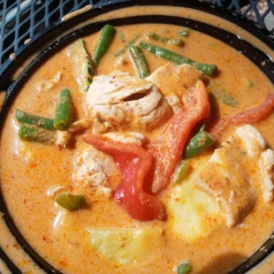 a close up of a bowl of food