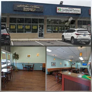 the inside of a restaurant