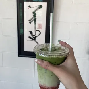 strawberry matcha!