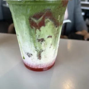 Strawberry matcha