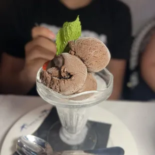 Gelato Artigianale Chocolate but it&apos;s not gelato is more like regular chocolate ice cream