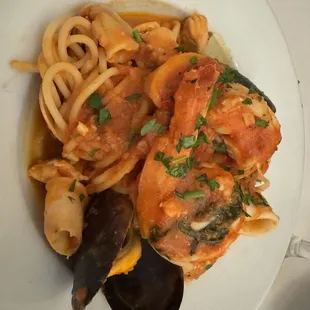 Seafood pasta