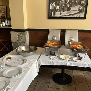 Buffet - menu changes daily