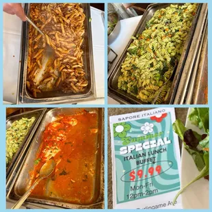 $9.99 Special Italian Lunch Buffet {8/16/2024}