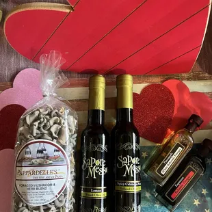 Delicious gourmet ingredients