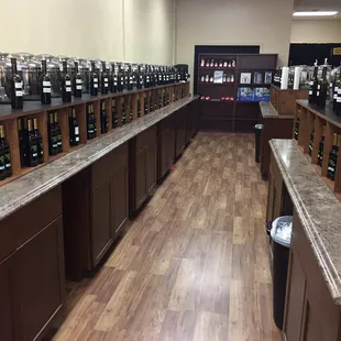 Olive oils and Vinegar.