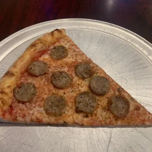 Slice of Italian sausage