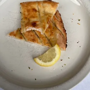 Focaccia and lemon