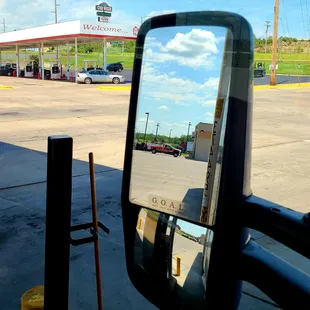 Service Area behind us.