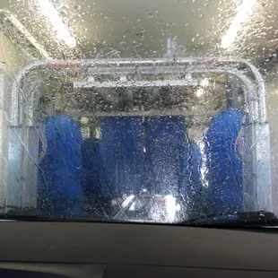 In the car wash