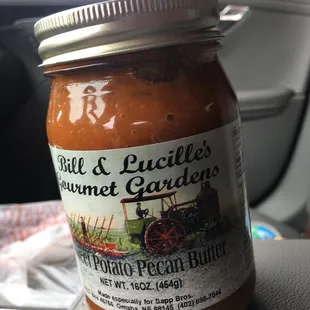 Sweet potato pecan butter. Haven't tasted it yet but it sounds good.