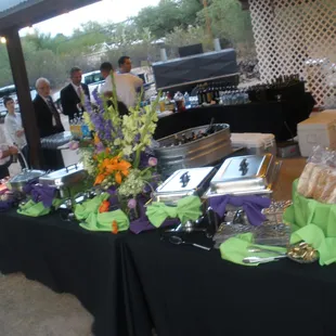 We are a full service catering company.  You pick the place, and we'll bring it all to you--from delicious food to custom decor!