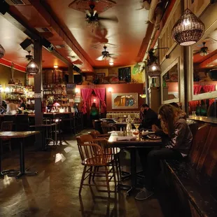 the interior of a restaurant