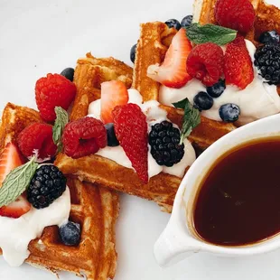 Lemon cream Waffles