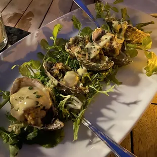 Blue Crab Baked Oysters